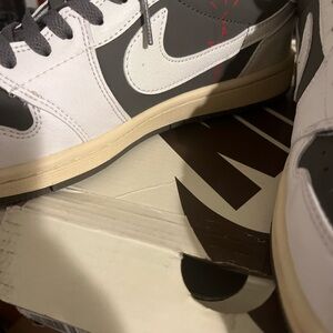 Travis Scott Gray and White reverse mochas